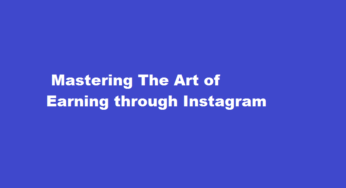  Mastering The Art of Earning through Instagram