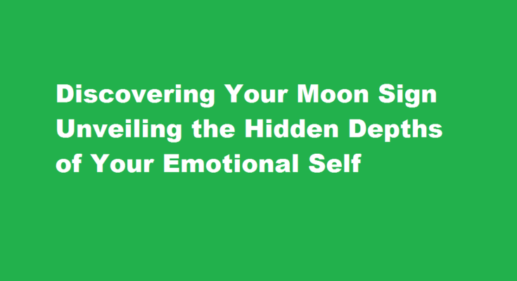 How to figure out about your moon sign
