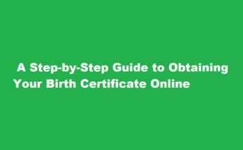 How to get my birth certificate online