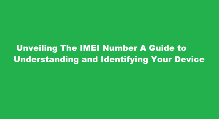 How to know imei number