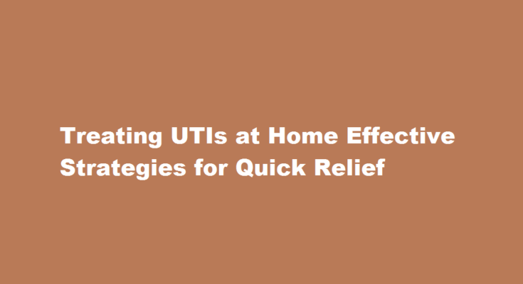 How to treat uti at home