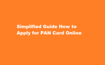 how to apply for pan card online