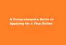 how to apply for visa online