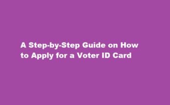 how to apply for voter id card