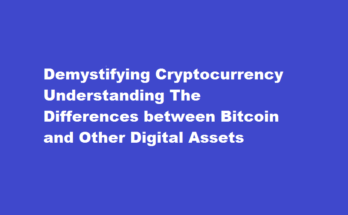 how to differentiate between cryptocurrency and bitcoin