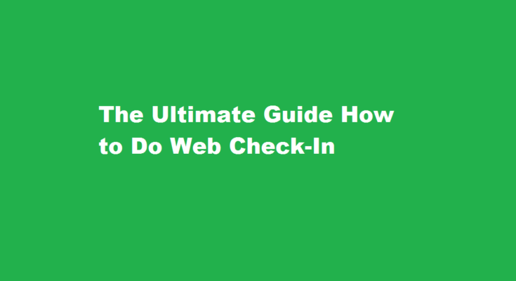 how to do web check in