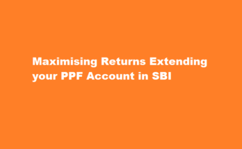 how to extend ppf account in sbi