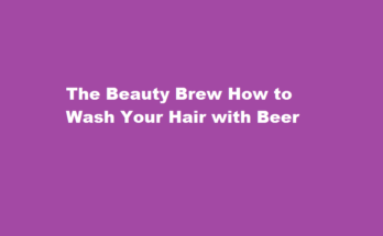 how to wash hair with beer