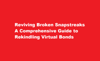 How to bring back broken snapstreaks