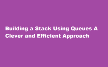 How to create stack using queue