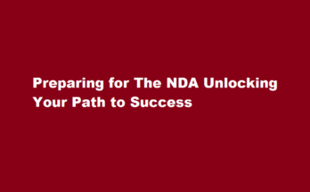 How to do preparation for NDA