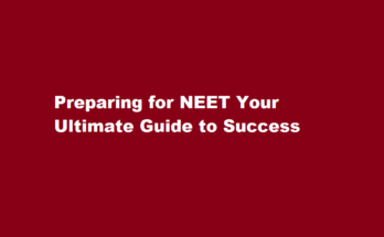 How to do preparation for neet