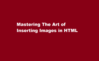 How to insert image in html