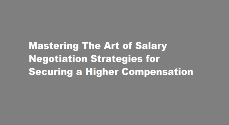 How to negotiate a higher salary