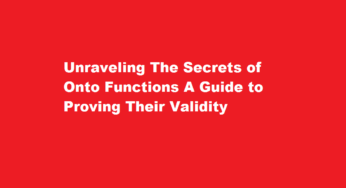 Unraveling The Secrets of Onto Functions A Guide to Proving Their Validity