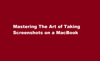 How to take screenshots in macbook
