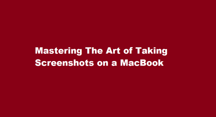 How to take screenshots in macbook
