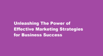 Unleashing The Power of Effective Marketing Strategies for Business Success