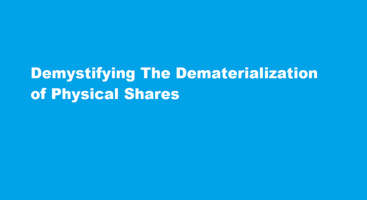 how to demat physical shares