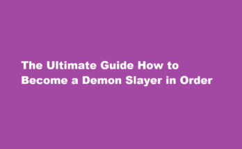 how to demon slayer in order