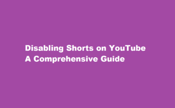 how to disable shorts on youtube