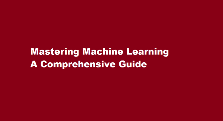 how to machine learning