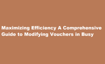 how to modify voucher in busy