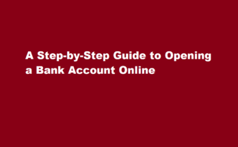 how to open bank account online