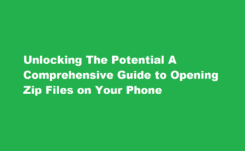 how to open zip file in phone