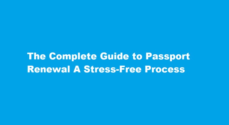 how to passport renewal