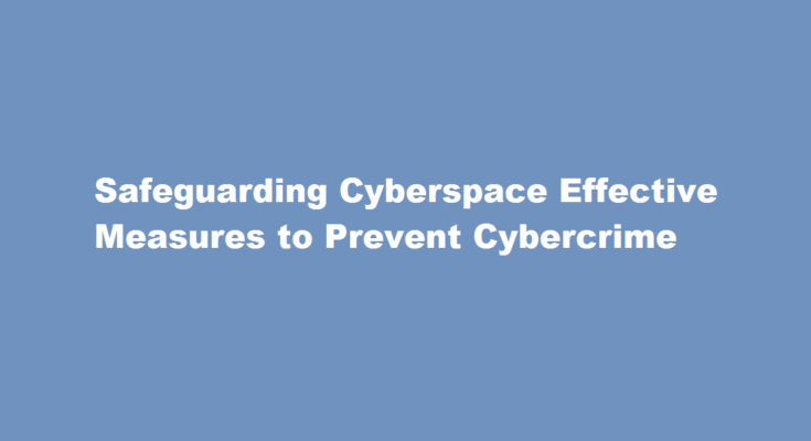 how to prevent cyber crime