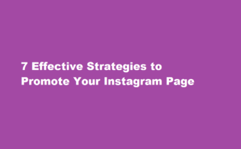 how to promote Instagram page