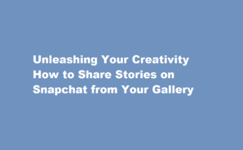 how to put story on snapchat from gallery