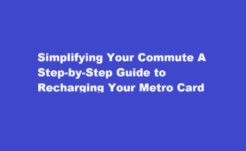 how to recharge metro card
