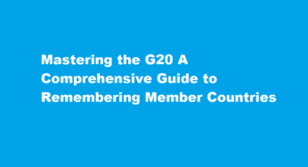 Mastering the G20 A Comprehensive Guide to Remembering Member Countries