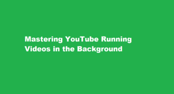 Mastering YouTube Running Videos in the Background