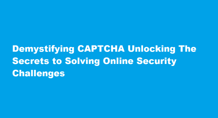 how to solve capcta