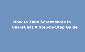 how to take screenshot in sharechat