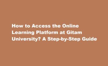 How to Access the Online Learning Platform at Gitam University