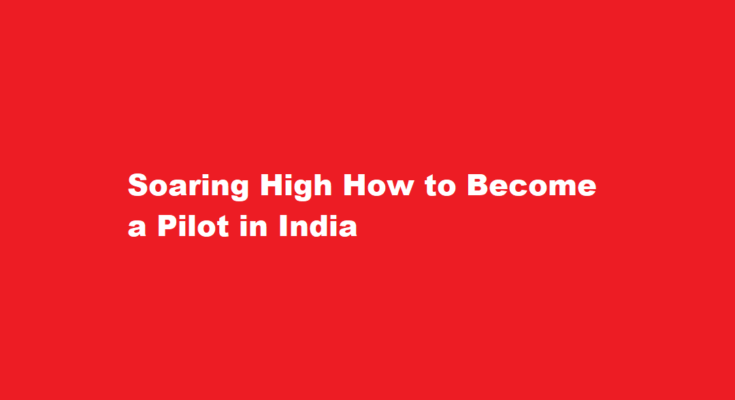 How to be a pilot in india