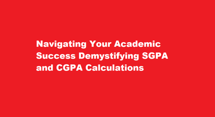 How to calculate sgpa from cgpa