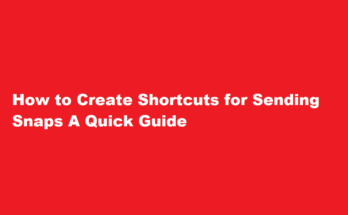 How to create shortcut for sending snaps