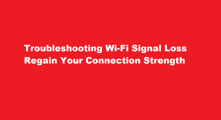 How to fix los in wifi