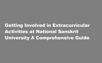 How to involved in extracurricular activities at National Sanskrit University