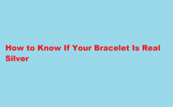 How to know if my bracelet is real silver