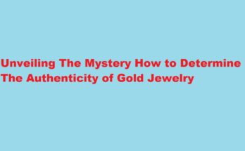 How to know if my jewellery is of real gold