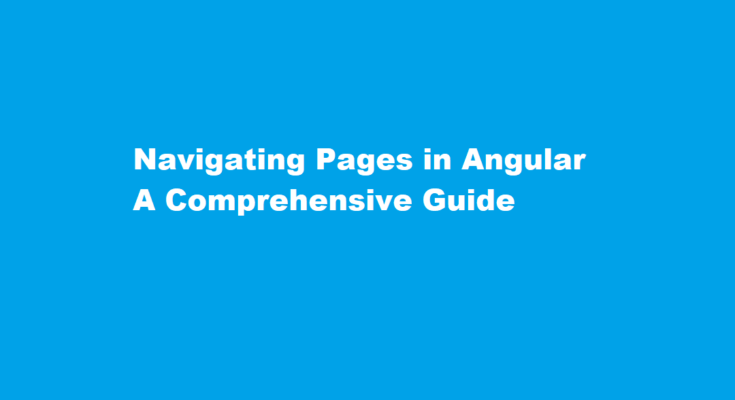 How to navigate page in angular