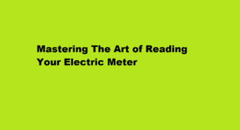 Mastering The Art of Reading Your Electric Meter