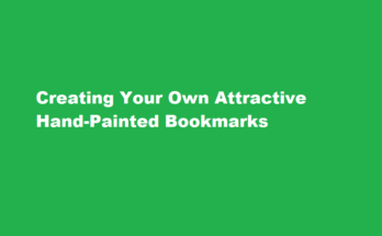 How to paint an attractive bookmark