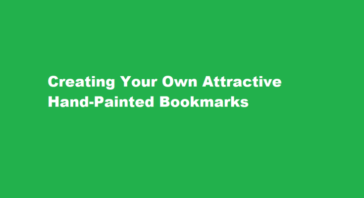 How to paint an attractive bookmark